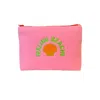 Lilly Loves Women's Pink / Purple Feeling Beachy Embroidered Holiday Bag