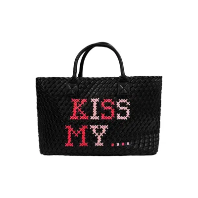 Lilly Loves Women's Pink / Red / Black Kiss My Pink And Red Handbag In Multi