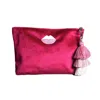 Lilly Loves Women's Red / Pink / Purple Red Velvet Lips Everyday Pouch