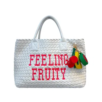 Lilly Loves Women's White Feeling Fruity Vegan Handbag