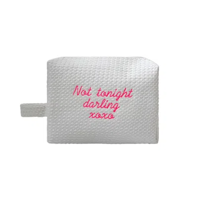 Lilly Loves Women's White Neon Not Tonight Darling