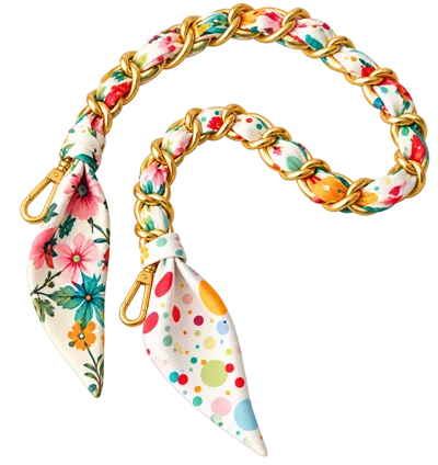 Lilly Loves Women's Yellow Fairground Fiona Scarf Metal Strap