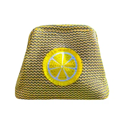 Lilly Loves Women's Yellow Fruity Lemon Beach Clutch