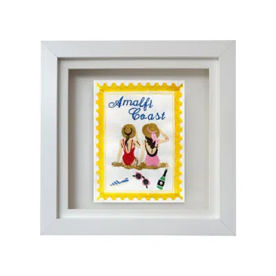 Lilly Loves Yellow Amalfi Coast Embroidered Stamp