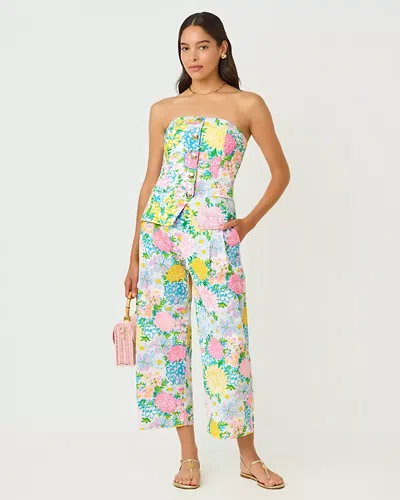Lilly Pulitzer 25" Mandalay Wide Leg Crop Pant In Multi