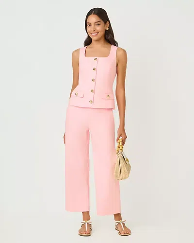 Lilly Pulitzer 26" Sarissa High Rise Crop Pant In Pink