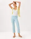 Lilly Pulitzer 27" Annet High Rise Crop Flare Jean In Bluette
