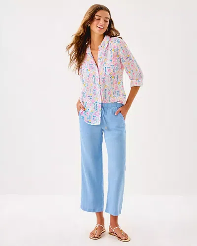 Lilly Pulitzer 27" Brawley Linen Crop Pant