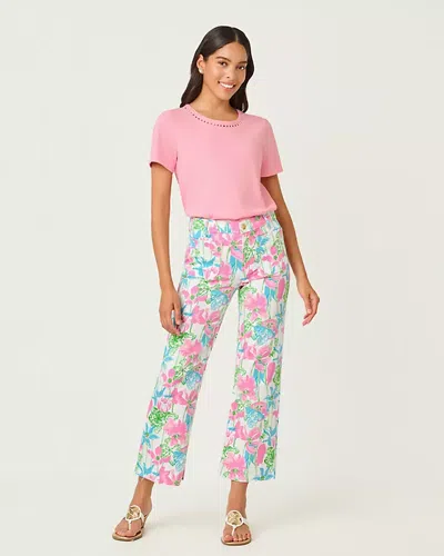 Lilly Pulitzer 27" Harleen High Rise Crop Jean In Multi