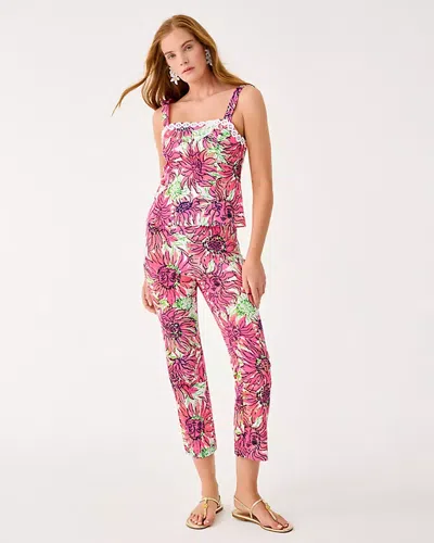 Lilly Pulitzer 27" Michelle High Rise Crop Pant In Pink