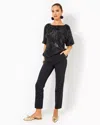 Lilly Pulitzer Ana High Rise Pant In Noir In Noir