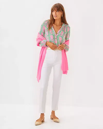 Lilly Pulitzer 29" Ana High Rise Pant In Resort White