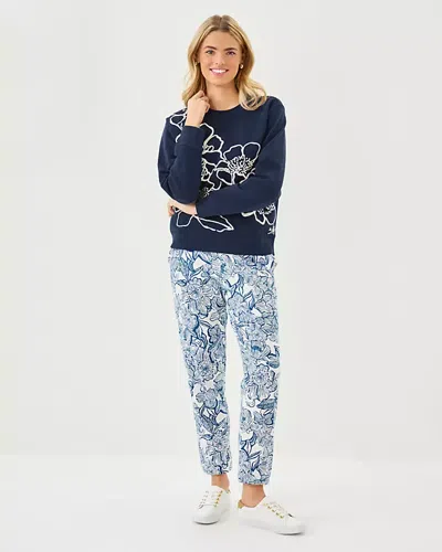 Lilly Pulitzer 29" Silvie Terry Jogger In Blue