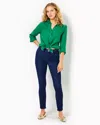 Lilly Pulitzer 29" South Ocean High Rise Skinny Jean In Cosmic Wash