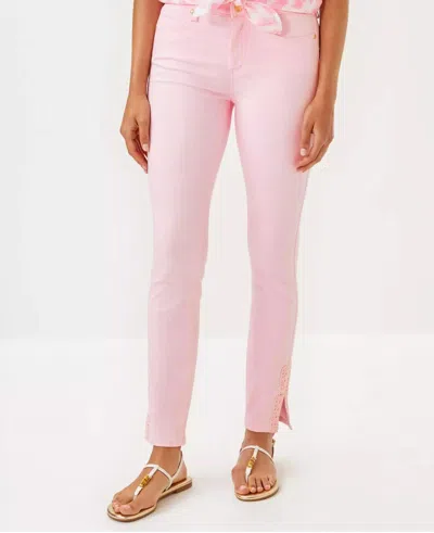 Lilly Pulitzer 29" South Ocean High Rise Skinny Jean In Pink Muse
