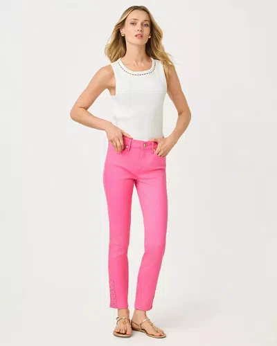 Lilly Pulitzer 29" South Ocean High Rise Skinny Jean In Pink