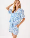 Lilly Pulitzer 3" Portor Cover-up Shorts In Resort White Tall Tales
