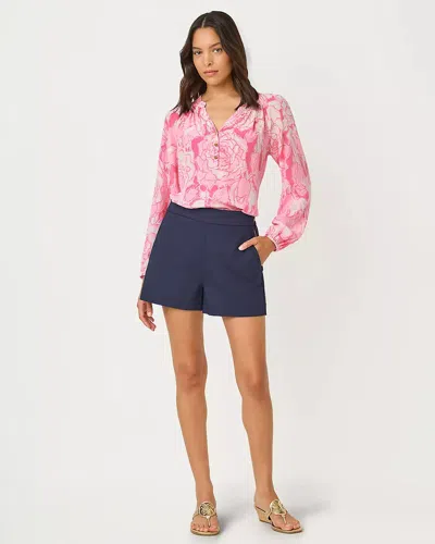 Lilly Pulitzer Sarissa Stretch Shorts In Blue