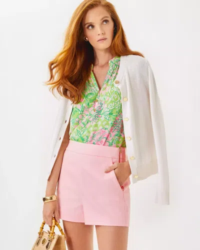 Lilly Pulitzer 3" Sarissa Stretch Short In Pink Muse