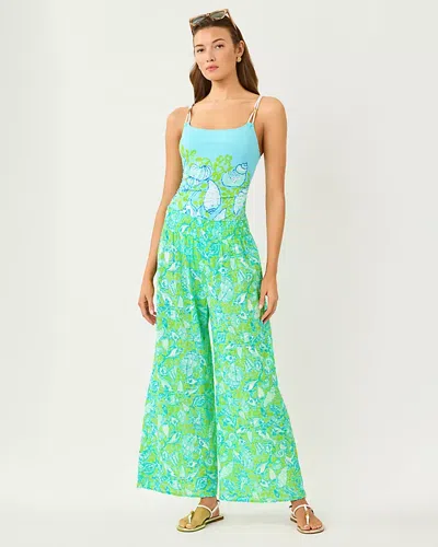 Lilly Pulitzer 30" Enzo Cotton Cover-up Pant In Multi