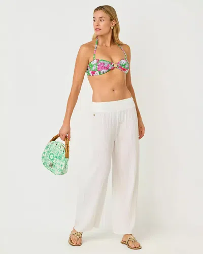 Lilly Pulitzer 30" Enzo Cotton Cover-up Pant In White