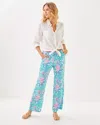 Lilly Pulitzer 31" Brawley Linen Pant In Multi Via Del Mar