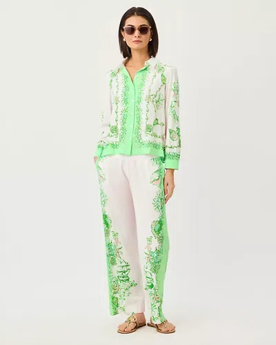 Lilly Pulitzer 32" Bal Harbour Palazzo Pant In Green