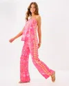 Lilly Pulitzer 32" Vianna Silk Palazzo Pant In Pink