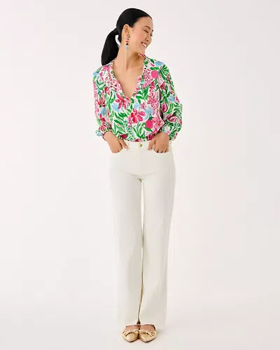 Lilly Pulitzer 33" Aniston High Rise Straight Leg Jean In Multi