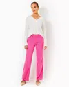 Lilly Pulitzer 33" Aniston High Rise Straight Leg Jean In Passion Fruit Pink