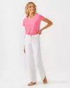 Lilly Pulitzer 33" Aniston High Rise Straight Leg Jean In Resort White