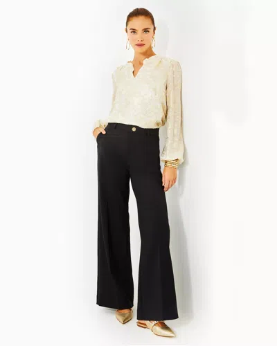 Lilly Pulitzer 33" Colletti High Rise Trouser In Noir