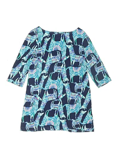 Pre-owned Lilly Pulitzer Kids' 3/4 Sleeve Blouse In Blue