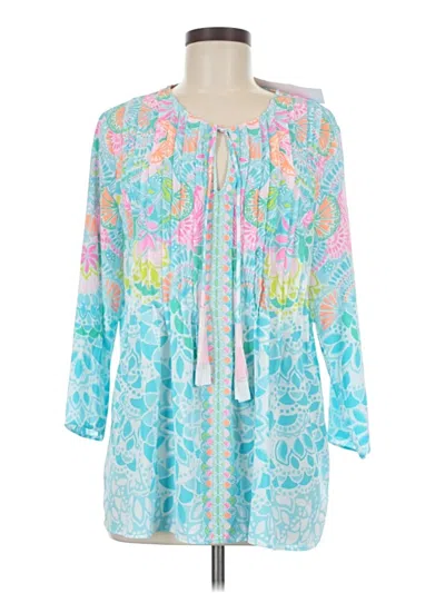 Lilly Pulitzer 3/4 Sleeve Blouse In Multi