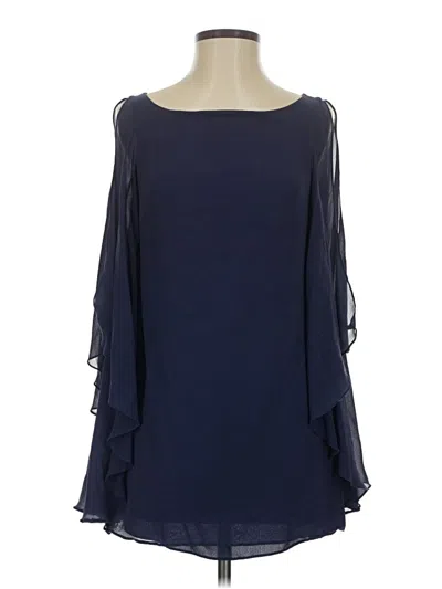 Pre-owned Lilly Pulitzer 3/4 Sleeve Blouse In Blue
