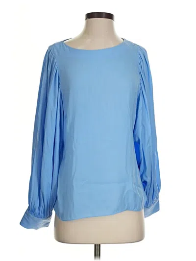 Pre-owned Lilly Pulitzer 3/4 Sleeve Blouse In Blue