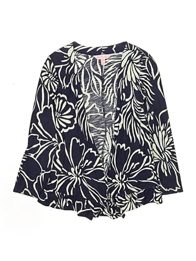 Pre-owned Lilly Pulitzer Kids' 3/4 Sleeve Blouse In Blue