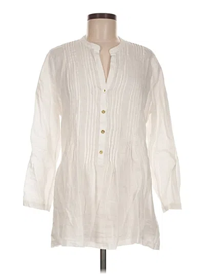 Pre-owned Lilly Pulitzer 3/4 Sleeve Blouse In Ivory
