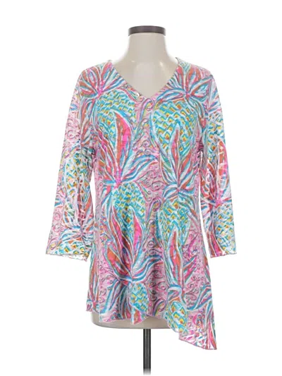 Pre-owned Lilly Pulitzer 3/4 Sleeve Blouse In Pink