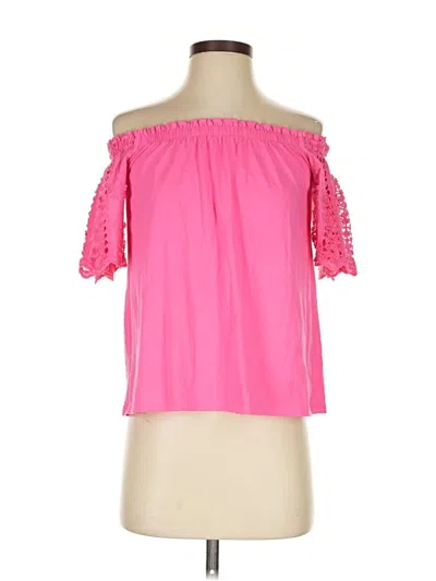 Pre-owned Lilly Pulitzer 3/4 Sleeve Blouse In Pink
