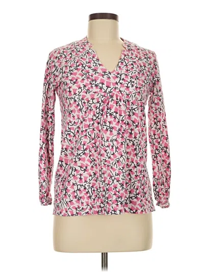 Pre-owned Lilly Pulitzer 3/4 Sleeve Blouse In Pink