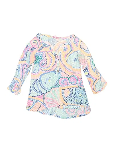 Pre-owned Lilly Pulitzer Kids' 3/4 Sleeve Blouse In Pink