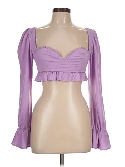 Lilly Pulitzer 3/4 Sleeve Blouse In Purple