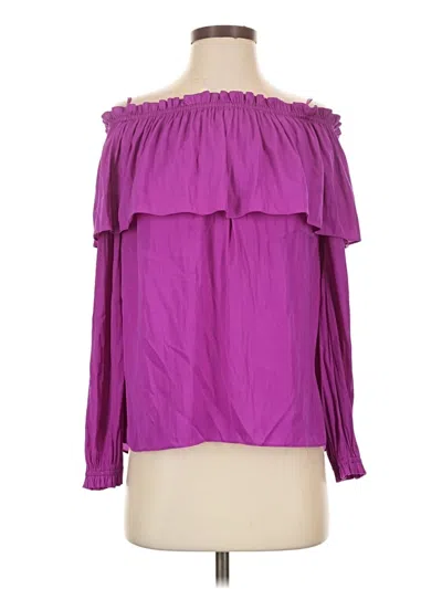 Pre-owned Lilly Pulitzer 3/4 Sleeve Blouse In Purple