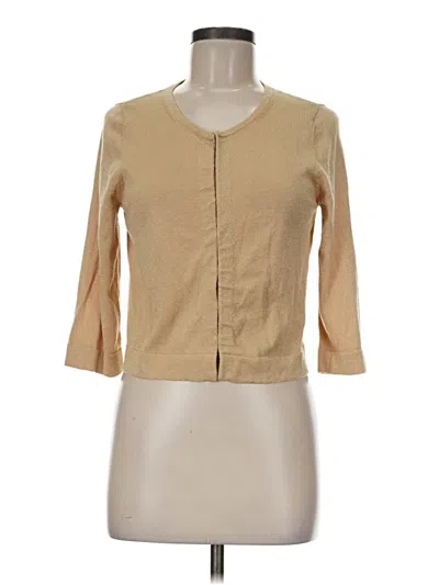 Pre-owned Lilly Pulitzer 3/4 Sleeve Blouse In Tan
