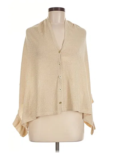 Pre-owned Lilly Pulitzer 3/4 Sleeve Blouse In Tan