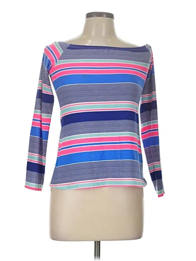 Pre-owned Lilly Pulitzer 3/4 Sleeve T-shirt In Blue