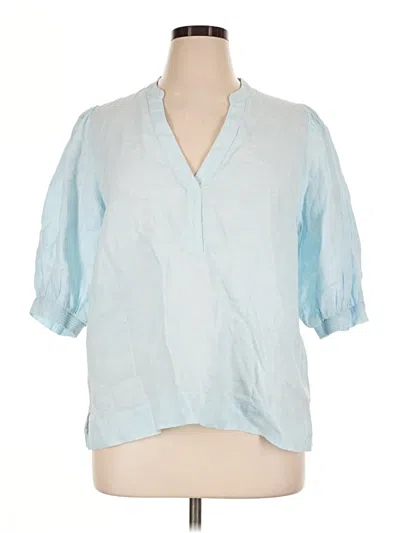 Pre-owned Lilly Pulitzer 3/4 Sleeve T-shirt In Blue