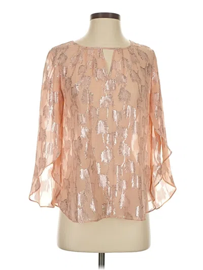 Pre-owned Lilly Pulitzer 3/4 Sleeve T-shirt In Brown