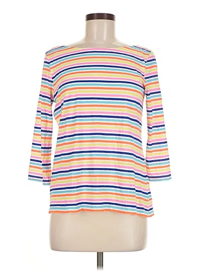 Pre-owned Lilly Pulitzer 3/4 Sleeve T-shirt In Orange